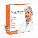 toca descartable blanco Maketto