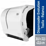 Dispensador Toalla Palanca Evolution Blanco Elite
